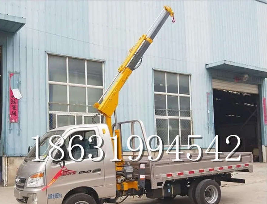 荥阳市随车吊机货车安装液压吊机车载旋转可拆卸车载随车吊机12/24V车载吊